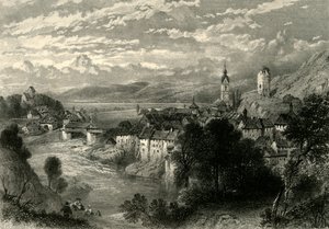 "Laufenburg", c1872. by E I Roberts