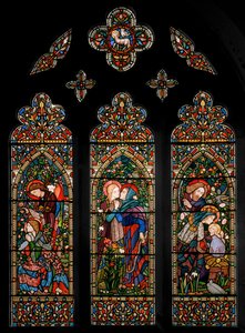 Müjde, Ziyaret ve Doğuş, c.1860 by E. and Halliday Burne Jones