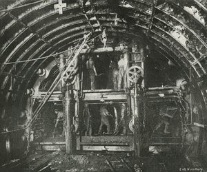 Waterloo ve Şehir Demiryolu için Tünel Sürüşü, c1897
