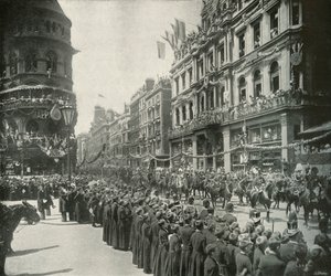 Kraliyet Alayı: Cheapside'ın Doğu Yakasını Geçmek, Londra, 1897