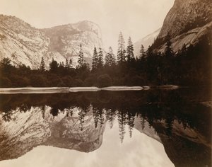 Ayna Gölü, Yosemite Vadisi, 1872. by Eadweard Muybridge