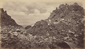 Bir Volkan Kraterinden Quezaltenango, 1877. by Eadweard Muybridge