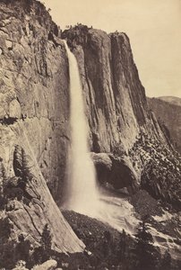 Yosemite Şelalesi, 1868. by Eadweard Muybridge
