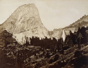 Özgürlük Şapkası, Yosemite Vadisi, 1872 (albüm gümüş baskı) by Eadweard Muybridge