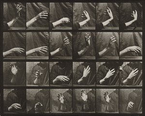 Elin hareketi; dayak zamanı by Eadweard Muybridge