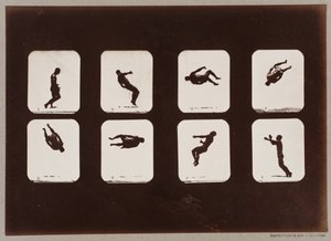 Plaka 106. Sporcular, Twisting Summersault by Eadweard Muybridge