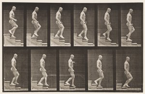 Plaka 126. İnen Merdivenler by Eadweard Muybridge