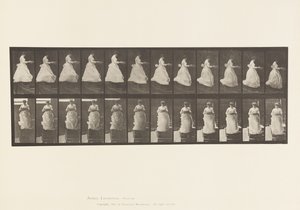 Levha 134. İnen Merdivenler, Elinde Lavabolu by Eadweard Muybridge