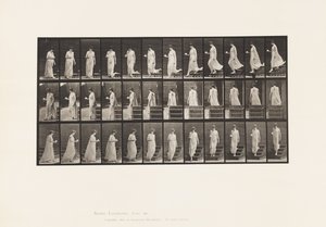 Plaka 143. Sağ Elde Azalan Eğim, Dönen Fincan ve Tabağı by Eadweard Muybridge