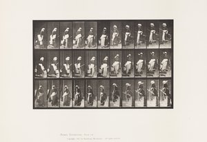 Levha 148. İnen Merdivenler, Dönen Su Taşıma Kovası by Eadweard Muybridge