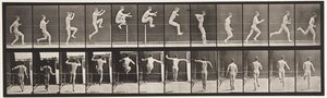 Plaka 154. Zıplama; Düz Koşu, Yüksek Atlama by Eadweard Muybridge