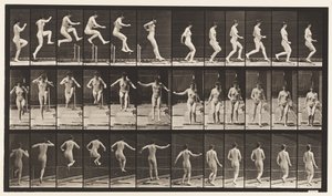 Plaka 155. Atlama, Koşma, Düz Yüksek Atlama by Eadweard Muybridge