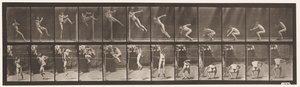 Plaka 157. Zıplama; Koşu Twist Yüksek Atlama by Eadweard Muybridge