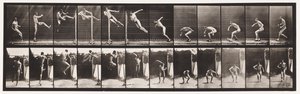 Plaka 158. Zıplama; Koşu Twist Yüksek Atlama (Ayakkabı) by Eadweard Muybridge