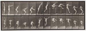Plaka 161. Zıplama; Ayakta Yüksek Atlama by Eadweard Muybridge