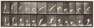 Plaka 162. Zıplama; Ayakta Geniş Atlama by Eadweard Muybridge