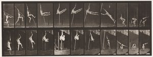 Plaka 164. Zıplama; Sırıkla Atlama, 1872-1885 by Eadweard Muybridge