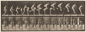 Plaka 168. Zıplama; Çocuğun Sırtında (Sıçrayan Kurbağa) by Eadweard Muybridge