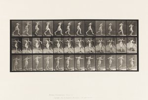 Levha 175. Basamak Taşları Üzerinde Olta ve Teneke İle Dere Geçişi by Eadweard Muybridge