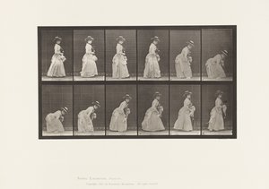 Levha 211. El-Ferşi Eğilip Kaldırma, Sol El Şemsiyesi, 1885 by Eadweard Muybridge