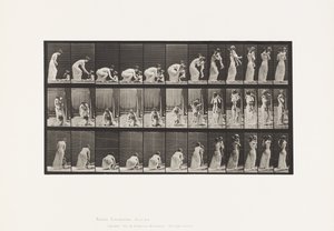 Plaka 214. Çocuğu (70) Yerden Kaldırma, Dönme by Eadweard Muybridge