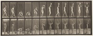 Plaka 222. Su Kavanozunun Başa Döndürülmesi ve Kaldırılması ve Döndürülmesi by Eadweard Muybridge