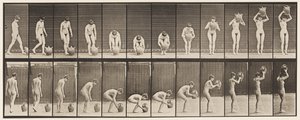 Plaka 224. Su Kavanozunu Başa Kaldırmak ve Kaldırmak by Eadweard Muybridge