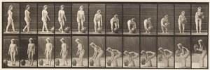Plaka 228. Su Kavanozunu Yerden Çevirme ve Kaldırma by Eadweard Muybridge