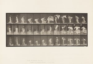 Plaka 233. Şal Kaldırma, Omuza Dolama, Döndürme by Eadweard Muybridge