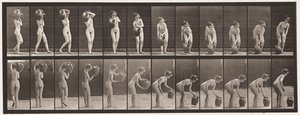 Plaka 235. Su Kavanozunu Omuzdan Yere Çevirme ve Çıkarma, 1872-1885 by Eadweard Muybridge