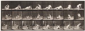 Plaka 266. Hala Yerdeyken Dönme ve Konum Değiştirme by Eadweard Muybridge