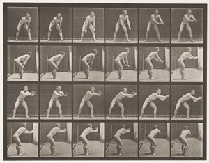 Plaka 280.Beyzbol; Yakalamak, 1885 by Eadweard Muybridge