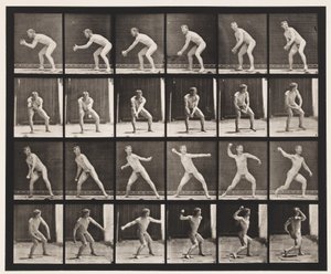 Plaka 283.Beyzbol; Yakalayıp Fırlatma, 1885 by Eadweard Muybridge