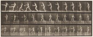 Plaka 301.Futbol; nokta, 1885 by Eadweard Muybridge