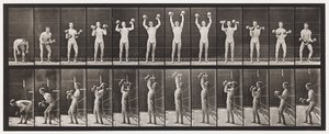 Plaka 322. İki 50-librelik Dumb-Zili Kaldırma ve Düşürme by Eadweard Muybridge