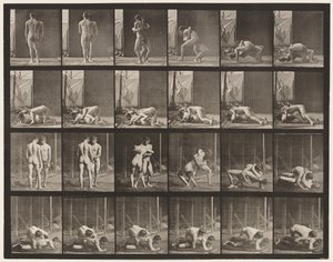 Plaka 346. Güreş, Kilit by Eadweard Muybridge