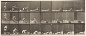 Plaka 357. Yüzüstü Yatma ve Ateşleme by Eadweard Muybridge