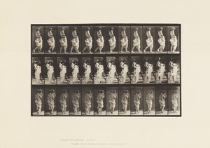 Plaka 35. Yürüyen, Taşıyan Çocuk by Eadweard Muybridge