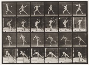 Plaka 360. Mızrak Fırlatma, 1872-1885 by Eadweard Muybridge