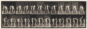 Levha 375. Demirciler, İki Model, Örs Üzerinde Çekiç by Eadweard Muybridge