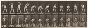 Levha 376. Demirci, Örs Üzerinde Çekiç, İki El, 1872-1885 by Eadweard Muybridge