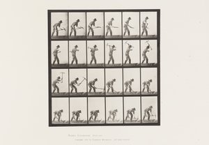 Plaka 386. Kazma Kullanan Madenci by Eadweard Muybridge