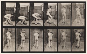 Plaka 397. 75-lb kaldırma. Omuzdaki Taş, 1872-1885 by Eadweard Muybridge