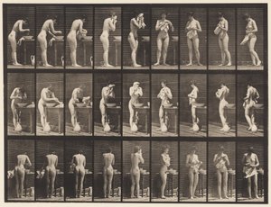 Plaka 412. Yüz Yıkama, Silme ve Tornalama by Eadweard Muybridge