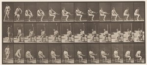 Levha 418. Tuvalet, Oturma ve Çorap Giyme, 1872-1885 by Eadweard Muybridge