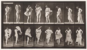 Levha 425. Tuvalet, Giyinme ve Dönme, 1872-1885 by Eadweard Muybridge