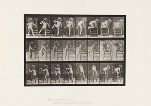 Plaka 475. Çocuk, Sandalyeye Kalkıyor by Eadweard Muybridge