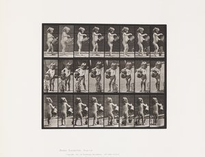 Levha 478.Çocuk, Bazı Çiçeklerin Üzerine Su Serpme, 1885 by Eadweard Muybridge