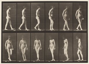 Plaka 47. Yürümek ve Dönmek by Eadweard Muybridge