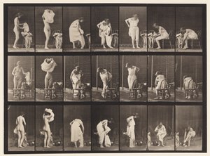Levha 493. Tuvaletin Çeşitli Evreleri, 1872-1885 by Eadweard Muybridge
